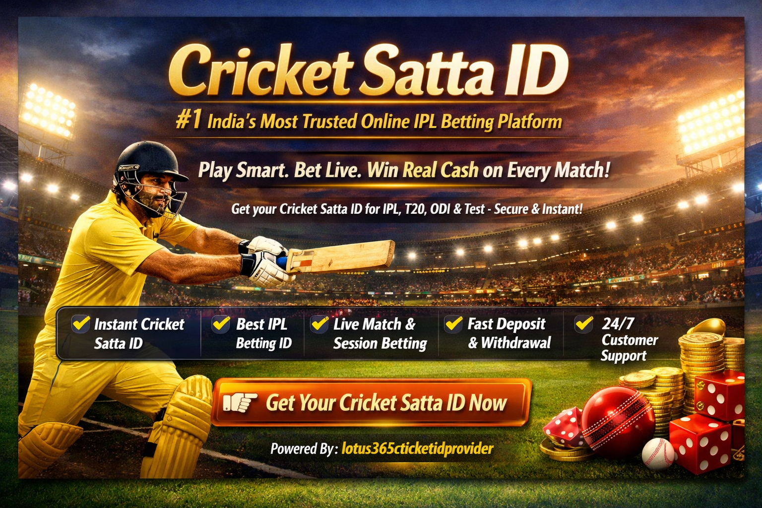 cricket satta id
