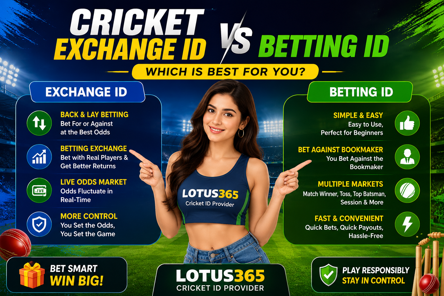 Cricket Exchange ID vs Betting ID