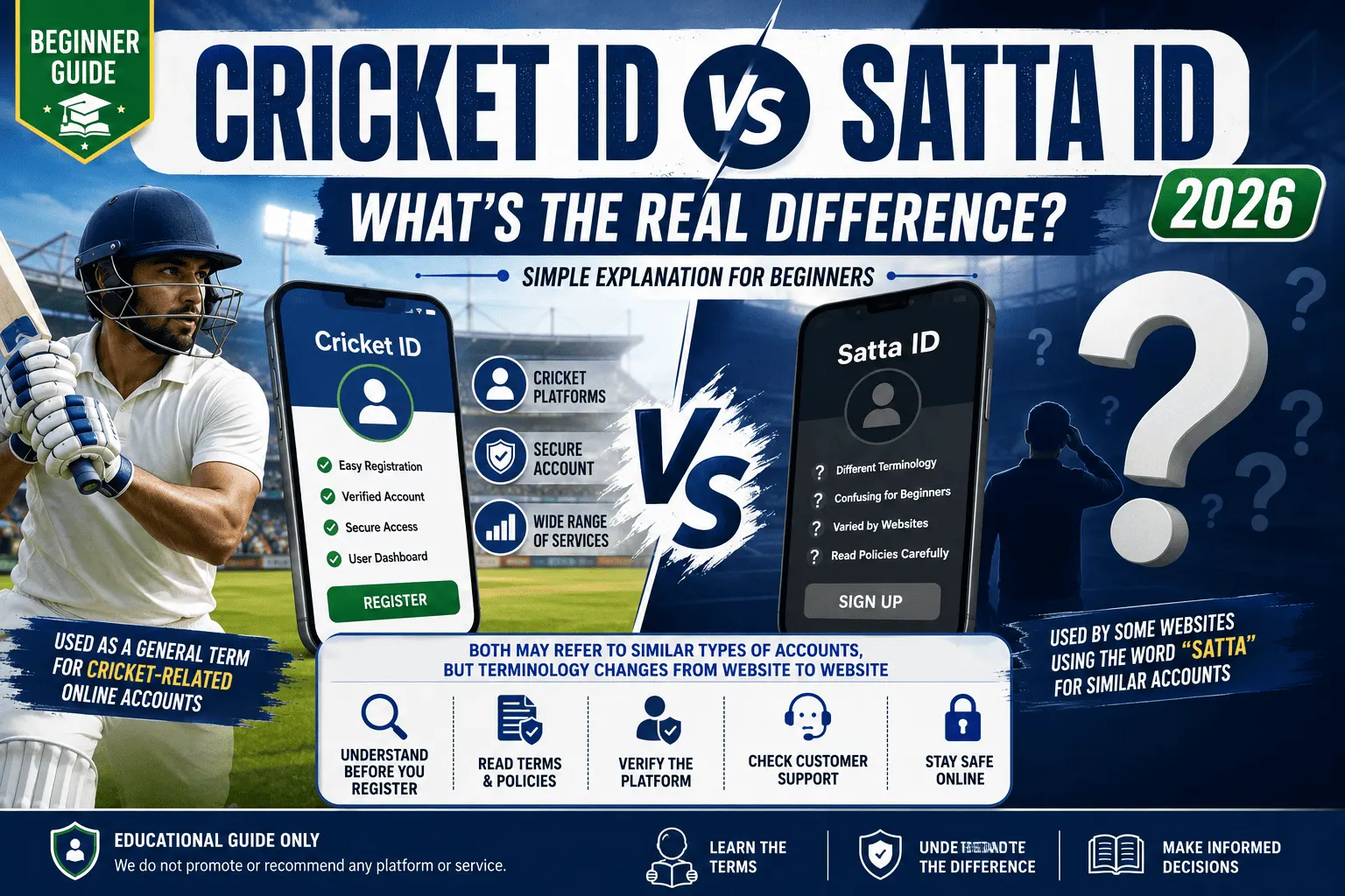 Cricket ID vs Satta ID – What's the Difference?